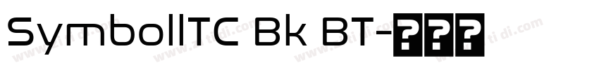 SymbollTC Bk BT字体转换